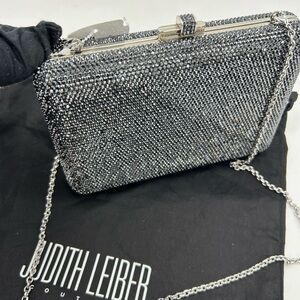 Women's Judith Lieber slim slide clutch bag with crystal embellishments Italy